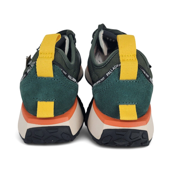 Palladium Troop Runner Mens Size 8 Sneakers Navy Green Yellow New Athletic Shoes - Picture 5 of 8